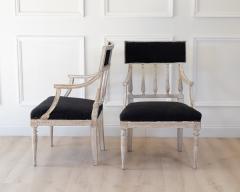 Pair of Swedish Armchairs circa 1800 - 4812464