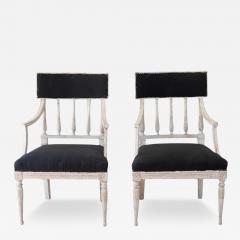 Pair of Swedish Armchairs circa 1800 - 4813082