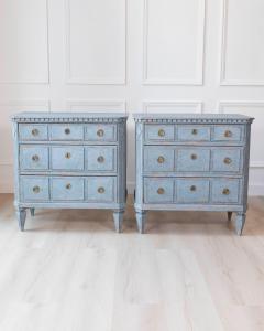 Pair of Swedish Blue Commodes - 4699113