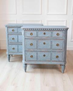 Pair of Swedish Blue Commodes - 4699124