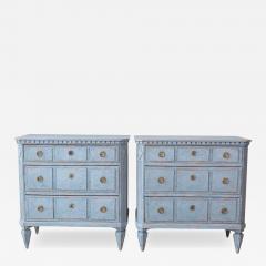 Pair of Swedish Blue Commodes - 4699237