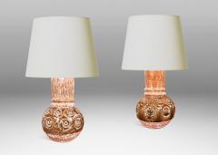 Pair of Swedish Brutalist Table Lamps - 4542585