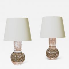 Pair of Swedish Brutalist Table Lamps - 4703541
