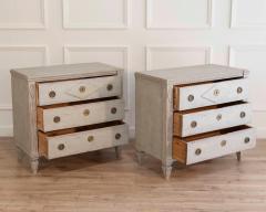 Pair of Swedish Carved Pine Chests of Drawers Early 20th Century - 4507209