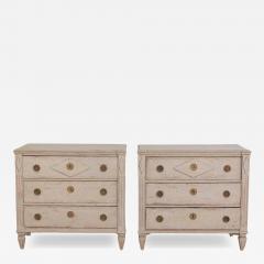 Pair of Swedish Carved Pine Chests of Drawers Early 20th Century - 4508369