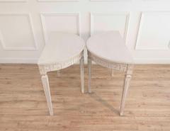 Pair of Swedish Demi Lune Consoles circa 1880 - 4481064