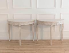 Pair of Swedish Demi Lune Consoles circa 1880 - 4481104
