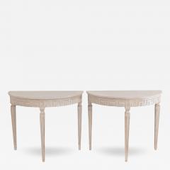 Pair of Swedish Demi Lune Consoles circa 1880 - 4483678