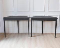Pair of Swedish Demi Lune Tables circa 1880 - 4571689