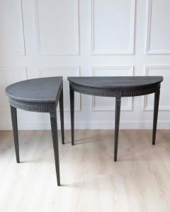 Pair of Swedish Demi Lune Tables circa 1880 - 4571711