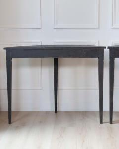 Pair of Swedish Demi Lune Tables circa 1880 - 4571716