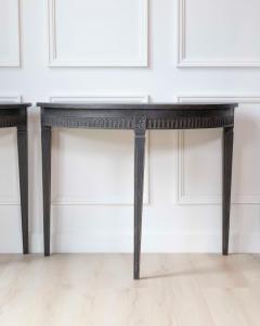 Pair of Swedish Demi Lune Tables circa 1880 - 4571794