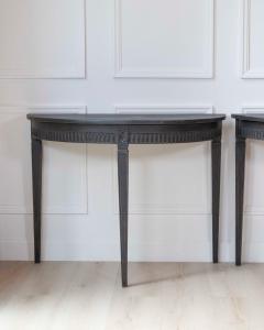 Pair of Swedish Demi Lune Tables circa 1880 - 4571795