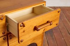 Pair of Swedish Dressers w Leather Handles - 4287243