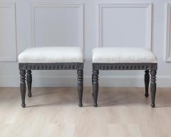 Pair of Swedish Empire Stools Early 19th Century - 4558014