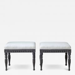 Pair of Swedish Empire Stools Early 19th Century - 4559280