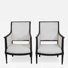 Pair of Swedish Empire Style Armchairs - 4727853