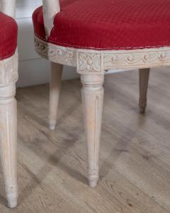 Pair of Swedish Gustavian Armchairs with Original Paint circa 1820 - 4364570