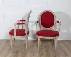 Pair of Swedish Gustavian Armchairs with Original Paint circa 1820 - 4364572