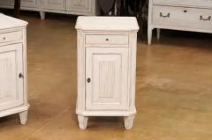 Pair of Swedish Gustavian Style 19th Century Painted Wood Nightstands Tables - 3558414