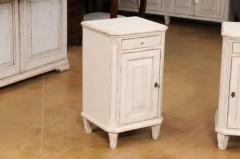 Pair of Swedish Gustavian Style 19th Century Painted Wood Nightstands Tables - 3558416