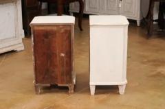 Pair of Swedish Gustavian Style 19th Century Painted Wood Nightstands Tables - 3558440