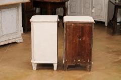 Pair of Swedish Gustavian Style 19th Century Painted Wood Nightstands Tables - 3558487