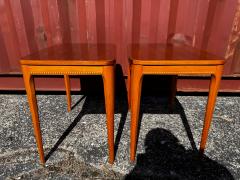 Pair of Swedish Mid Century Modern Mahogany Side Tables - 4516498