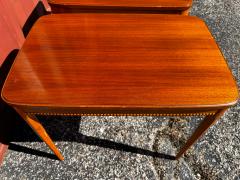 Pair of Swedish Mid Century Modern Mahogany Side Tables - 4516541