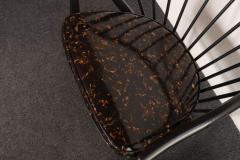 Pair of Swedish Modern Ebonized Beechwood Sunfeather Arm Chairs by Sonna Rosen - 4740543