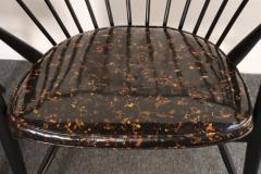 Pair of Swedish Modern Ebonized Beechwood Sunfeather Arm Chairs by Sonna Rosen - 4740544