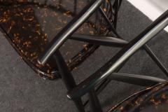Pair of Swedish Modern Ebonized Beechwood Sunfeather Arm Chairs by Sonna Rosen - 4740545