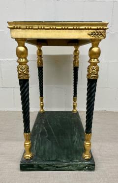 Pair of Swedish Neoclassical Maison Jansen Style Marble Top Consoles - 2883477