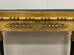 Pair of Swedish Neoclassical Maison Jansen Style Marble Top Consoles - 2883478