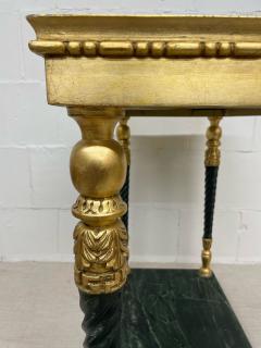 Pair of Swedish Neoclassical Maison Jansen Style Marble Top Consoles - 2883479