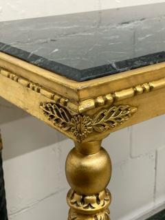 Pair of Swedish Neoclassical Maison Jansen Style Marble Top Consoles - 2883480
