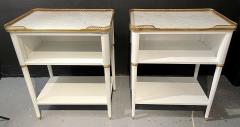 Pair of Swedish Neoclassical Open Nightstands or End Tables Manner Jansen - 2933385