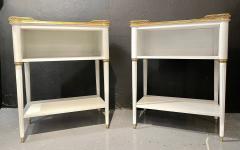 Pair of Swedish Neoclassical Open Nightstands or End Tables Manner Jansen - 2933387