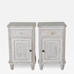 Pair of Swedish Neoclassical Painted Nightstands circa 1880 - 4337101