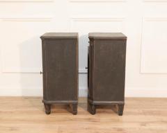 Pair of Swedish Nightstands in Black Paint Circa 1880 - 4437746