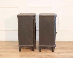 Pair of Swedish Nightstands in Black Paint Circa 1880 - 4437747