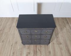Pair of Swedish Painted Chests with Fluted Drawers and Brass Hardware - 4223329