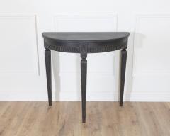 Pair of Swedish Painted Demi Lune Consoles ca 1880 - 4313778