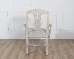 Pair of Swedish Rococo Carved Armchairs with Original Patina - 4353452