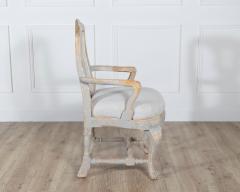 Pair of Swedish Rococo Carved Armchairs with Original Patina - 4353460