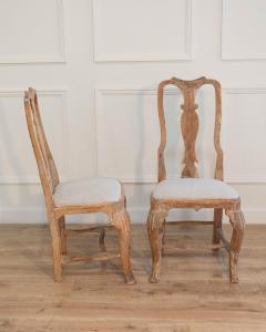 Pair of Swedish Rococo Chairs with Traces of Original Paint Circa 1770 - 4437809