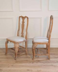 Pair of Swedish Rococo Chairs with Traces of Original Paint Circa 1770 - 4437837