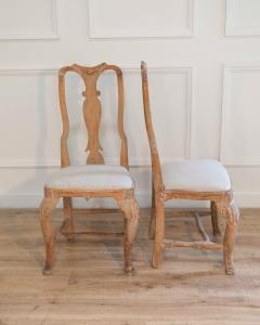 Pair of Swedish Rococo Chairs with Traces of Original Paint Circa 1770 - 4437876