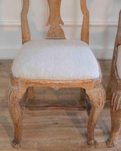 Pair of Swedish Rococo Chairs with Traces of Original Paint Circa 1770 - 4437914