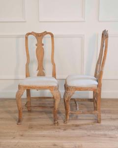 Pair of Swedish Rococo Chairs with Traces of Original Paint Circa 1770 - 4437925